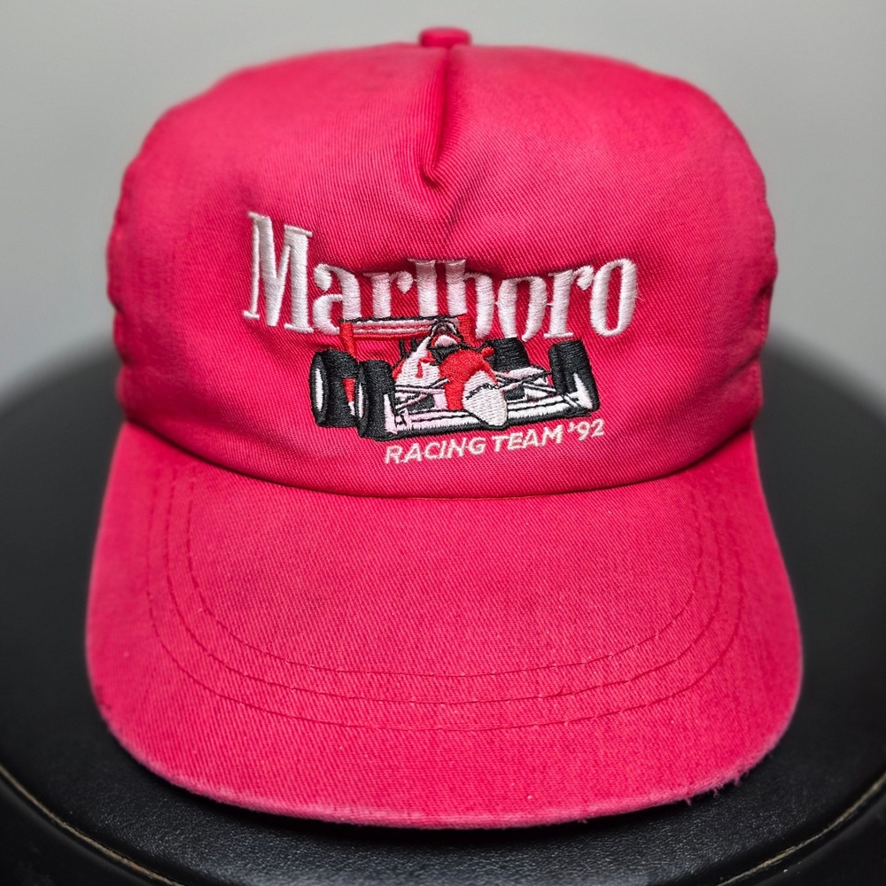 Marlboro Racing Team 1992 Thrashed Vintage Cigarette Promo Snapback Hat